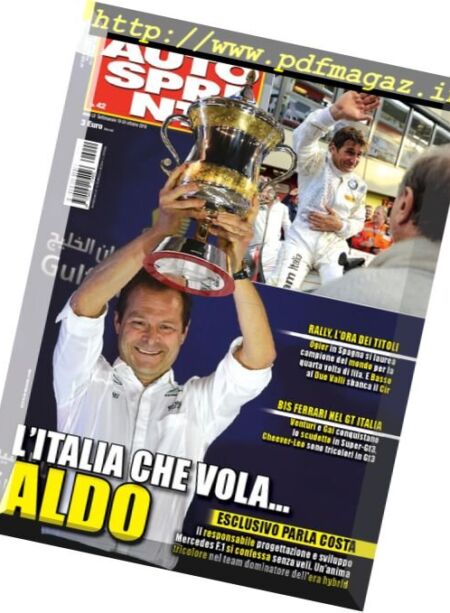 Auto Sprint – 18 Ottobre 2016 Cover