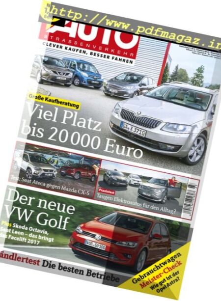 Auto Strassenverkehr – 19 Oktober 2016 Cover