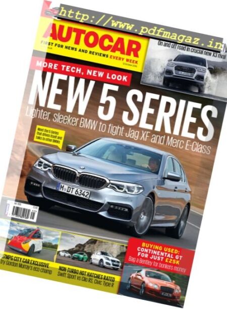 Autocar UK – 12 October 2016 Cover