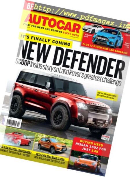 Autocar UK – 19 October 2016 Cover