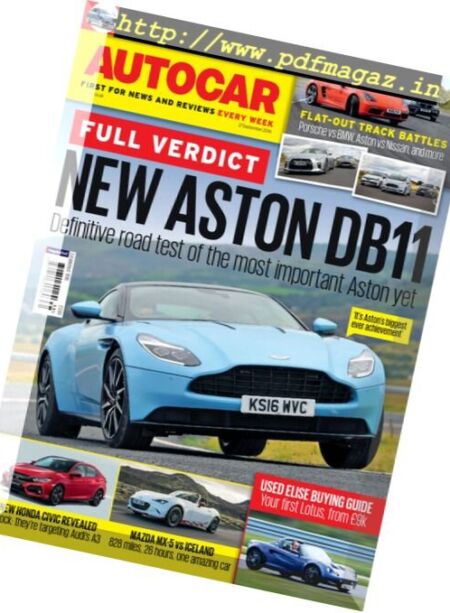 Autocar UK – 21 September 2016 Cover
