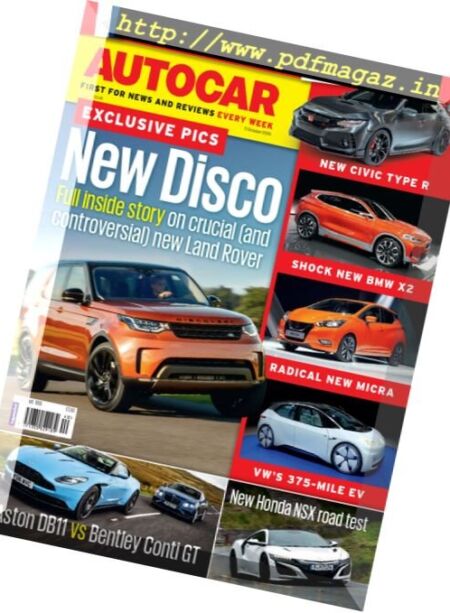 Autocar UK – 5 October 2016 Cover