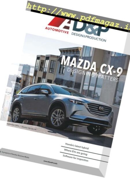 Automotive Design and Production – September 2016 Cover
