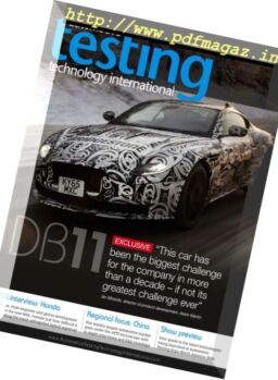 Automotive Testing Technology International – September 2016