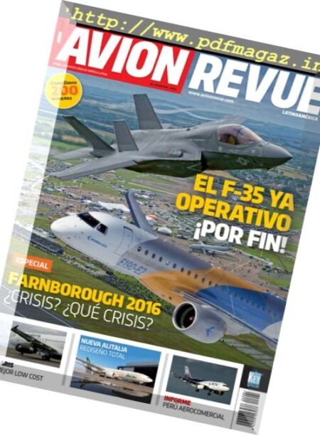 Avion Revue Internacional Latino – Octubre 2016 Cover