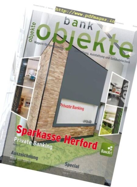 Bank Objekte Magazin – Oktober 2016 Cover