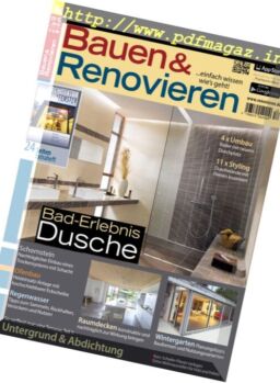 Bauen und Renovieren – November-Dezember 2016