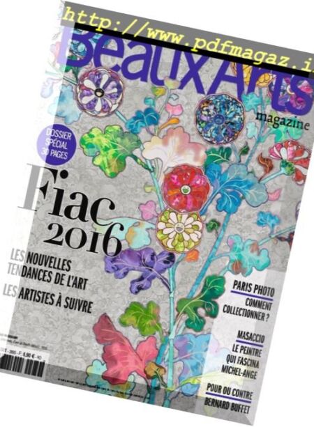 Beaux Arts – Novembre 2016 Cover