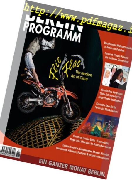 Berlin Programm – November 2016 Cover