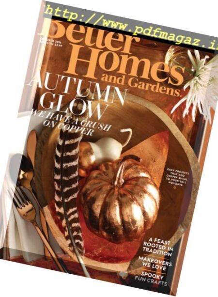 Better Homes and Gardens USA – October 2016 Cover