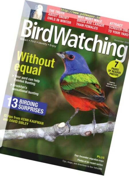 BirdWatching – December 2016 Cover