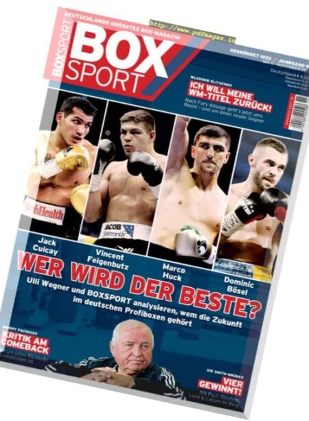 BoxSport – November 2016 Cover