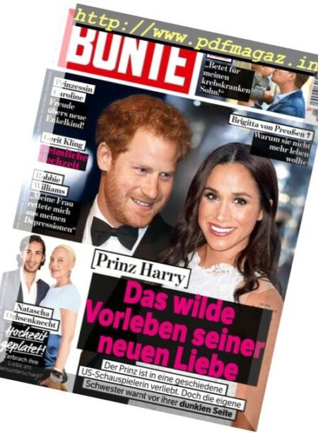 Bunte – 10 November 2016 Cover