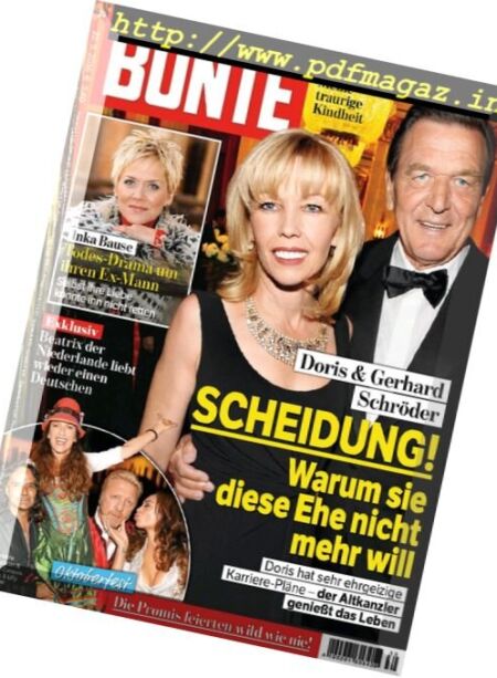Bunte – 22 September 2016 Cover