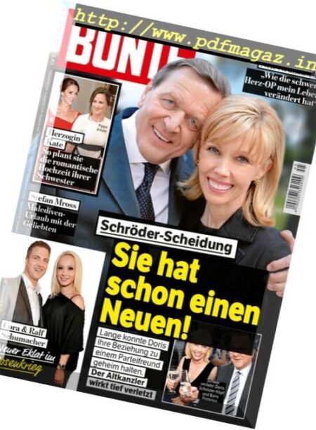 Bunte – 3 November 2016 Cover