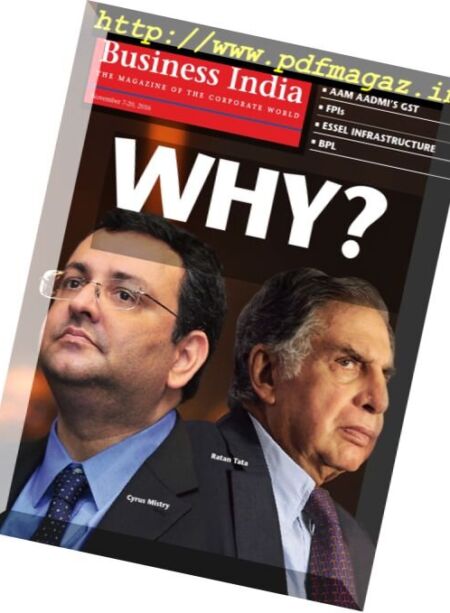 Business India – 7 November 2016 Cover
