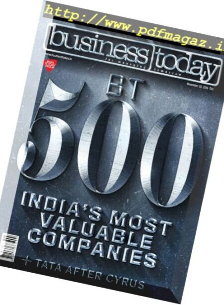 Business Today – 20 November 2016 Cover