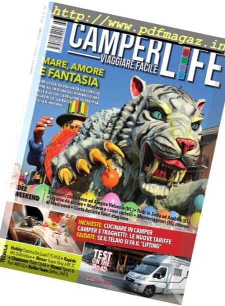 Camper Life – Febbraio 2016 Cover