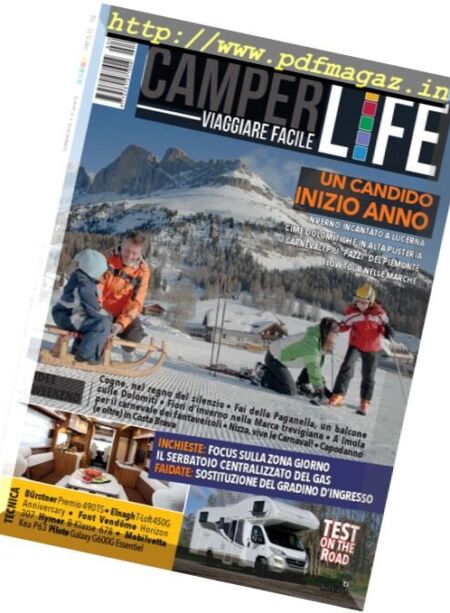 Camper Life – Gennaio 2016 Cover