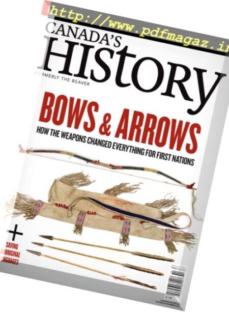 Canada’s History – October-November 2016 Cover