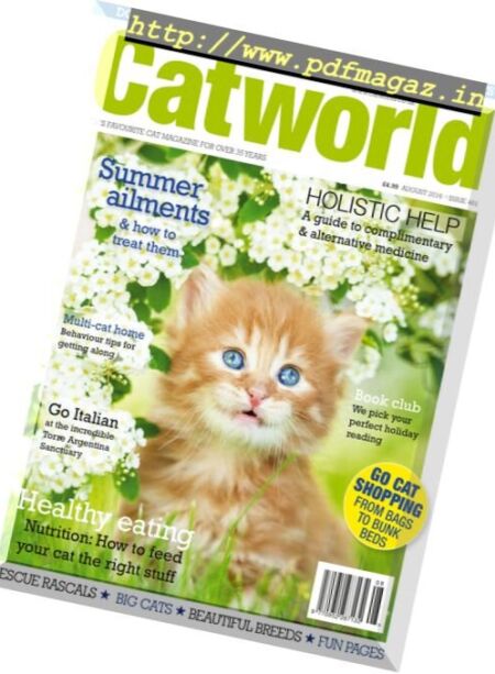 Cat World – Issue 461, August 2016 Cover