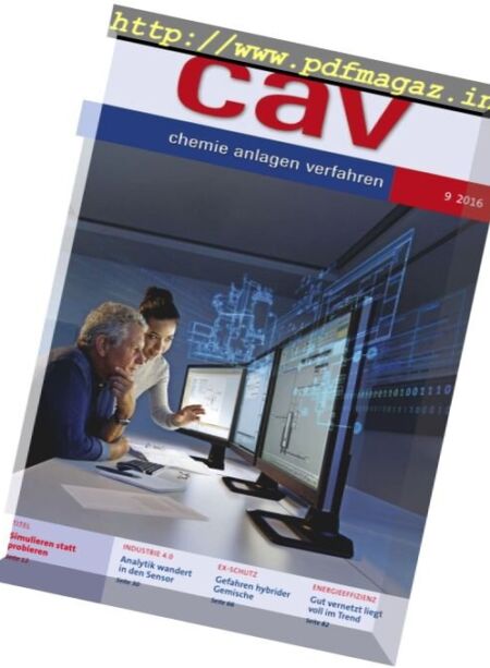 CAV Chemie Anlagen Verfahren – Nr.9, 2016 Cover