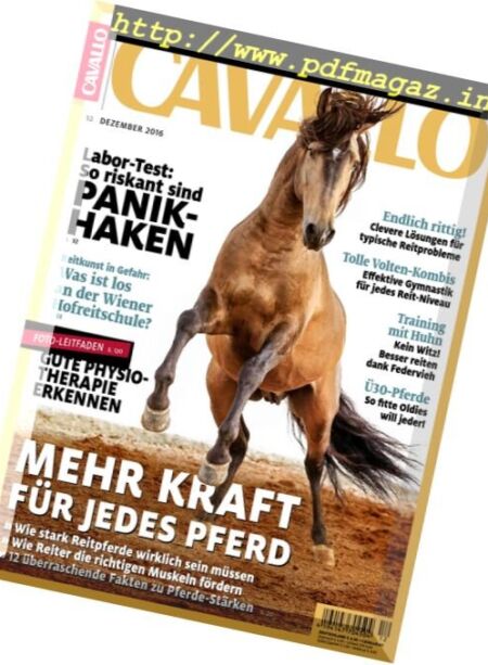 Cavallo – Dezember 2016 Cover