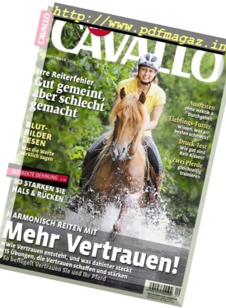 Cavallo – September 2016 Cover