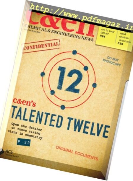 Chemical & Engineering News – 15 – 22 August 2016 Cover
