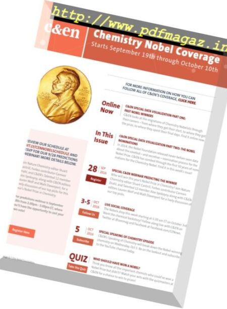 Chemical & Engineering News – 26 September 2016 Cover