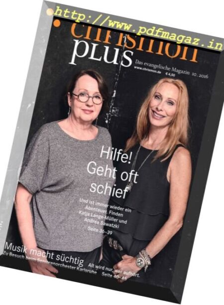 chrismon plus – Nr.10 2016 Cover