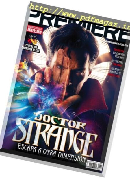 Cine Premiere – Octubre 2016 Cover