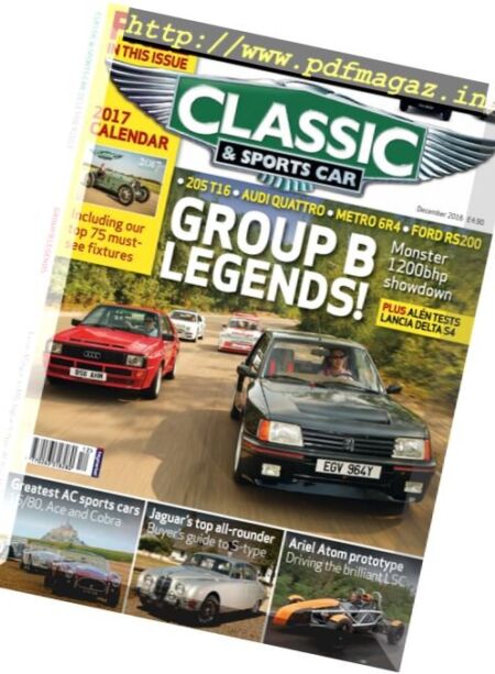 Classic & Sports Car UK – December 2016 Cover