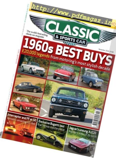 Classic & Sports Car UK – November 2016 Cover