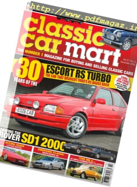 Classic Car Mart – December 2016 Cover