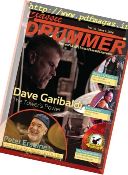 Classic Drummer – Issue 1 2016 Cover