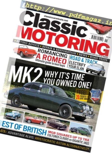 Classic Motoring – November 2016 Cover