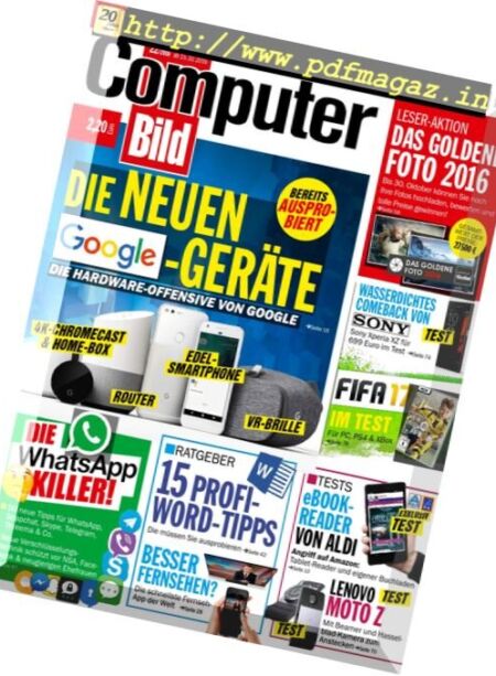 Computer Bild Germany – 15 Oktober 2016 Cover