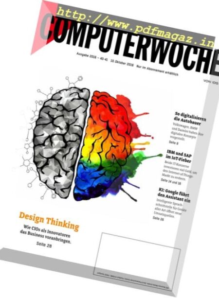 Computerwoche – 10 Oktober 2016 Cover
