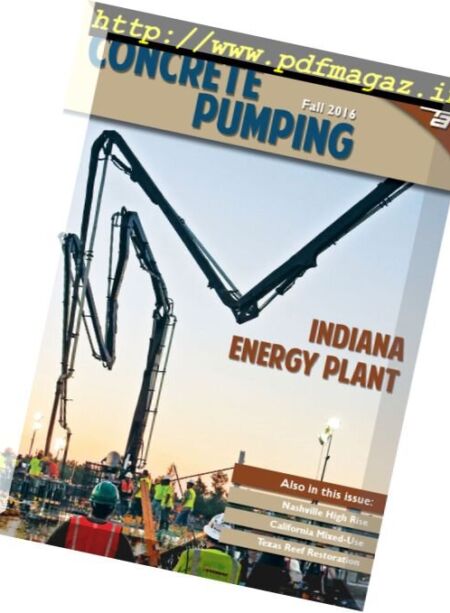 Concrete Pumping – Fall 2016 Cover