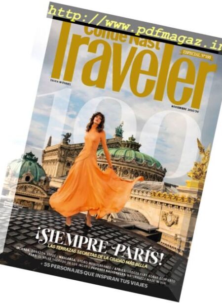 Conde Nast Traveler Spain – Noviembre 2016 Cover