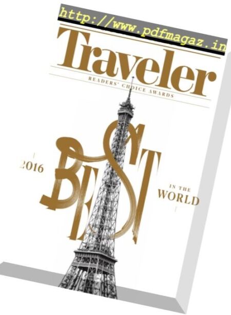 Conde Nast Traveler USA – November 2016 Cover