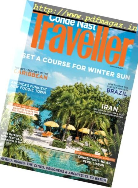 Conde Nast Traveller UK – November 2016 Cover