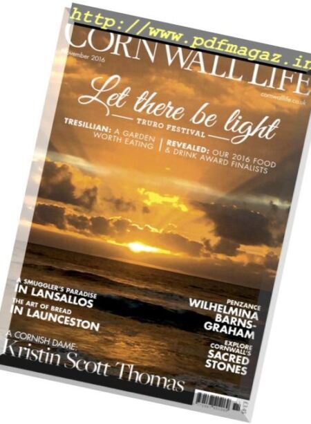 Cornwall Life – November 2016 Cover