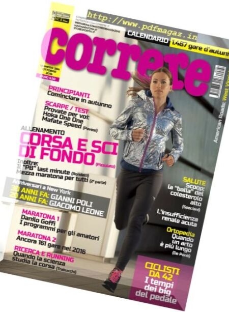 Correre – Ottobre 2016 Cover