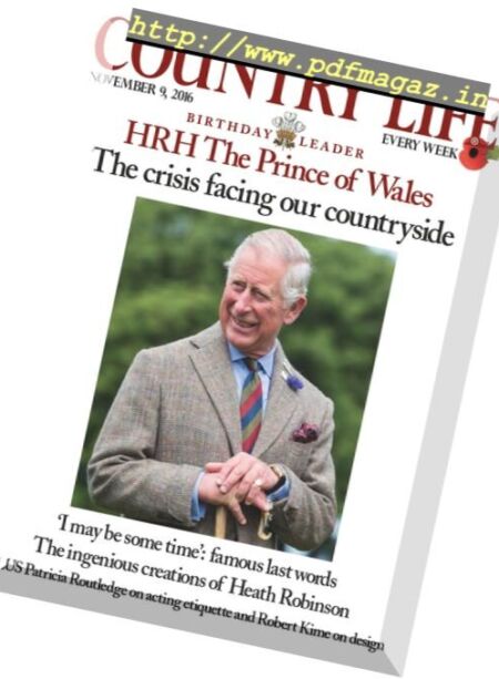 Country Life UK – November 9, 2016 Cover