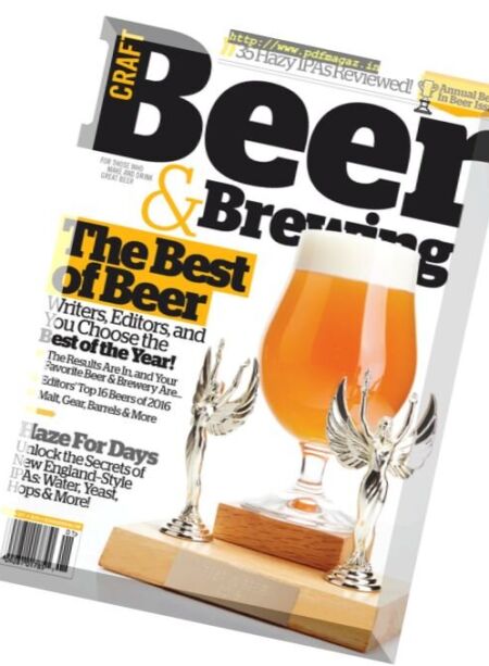 Craft Beer & Brewing – December 2016 – January 2017 Cover