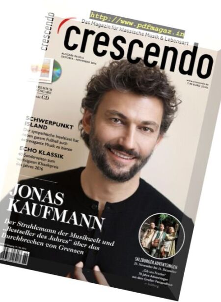 Crescendo Premium – Oktober-November 2016 Cover