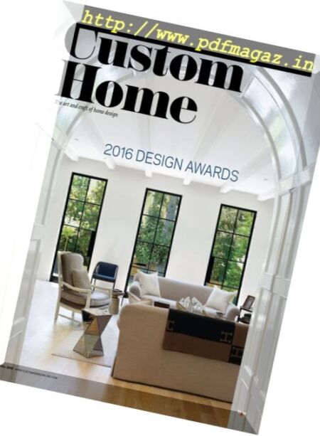 Custom Home – Fall 2016 Cover