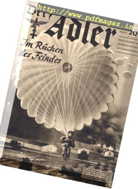 Der Adler – N 16, 6 August 1940 Cover